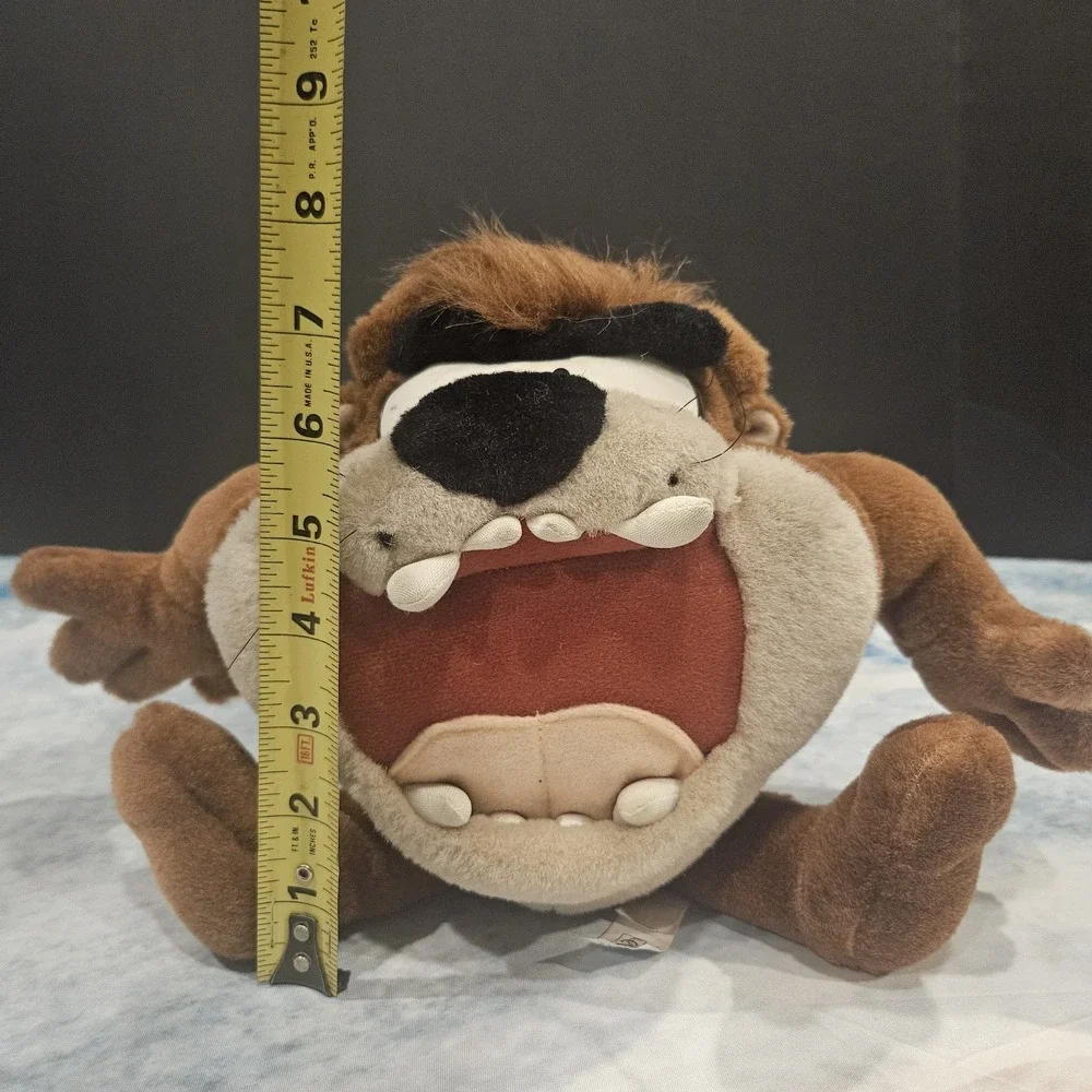 Vintage 1997 Taz Tasmanian Devil Plush Looney Tunes Warner Bros Stuffed Animal‎